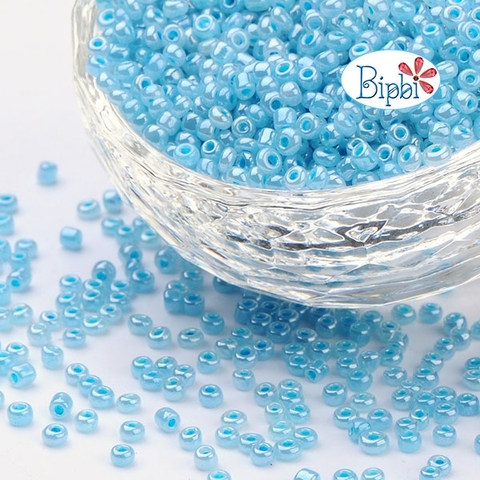 Cườm TQ xanh dương ceylon 2mm