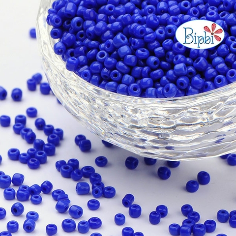 Cườm TQ xanh biển đậm 2mm