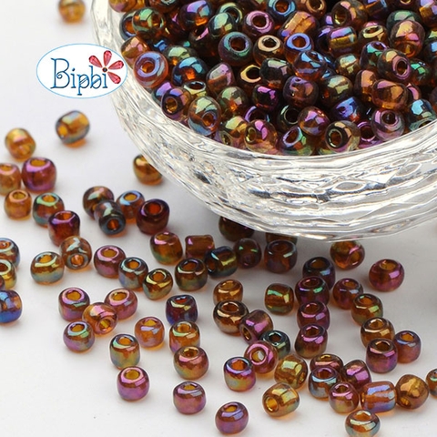 Cườm TQ nâu đỏ 7 màu size 4mm