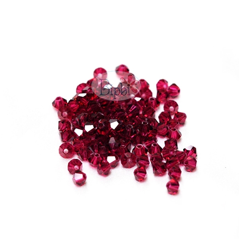 Pha lê Preciosa 4mm màu ruby