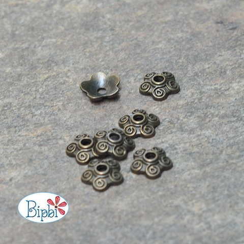 Mũ hoa đồng cổ 8mm