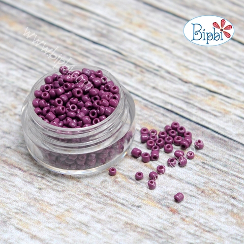 Cườm TQ tím ruốc baking size 2mm