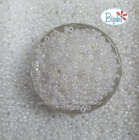 Cườm TQ trắng ceylon 2mm