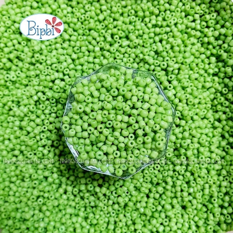 Cườm TQ xanh cốm đục 2mm