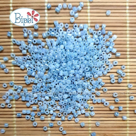 Hạt cườm TQ AAA xanh xám 2mm ceylon