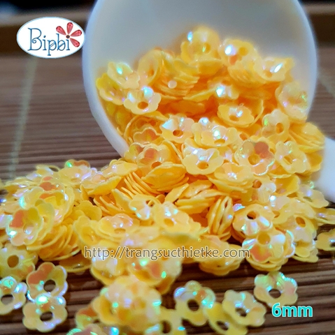 Kim sa 6mm hoa cong vàng tươi