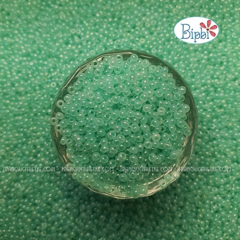 Hạt cườm siêu cấp xanh lá non