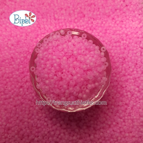 Hạt cườm siêu cấp mờ hồng rose