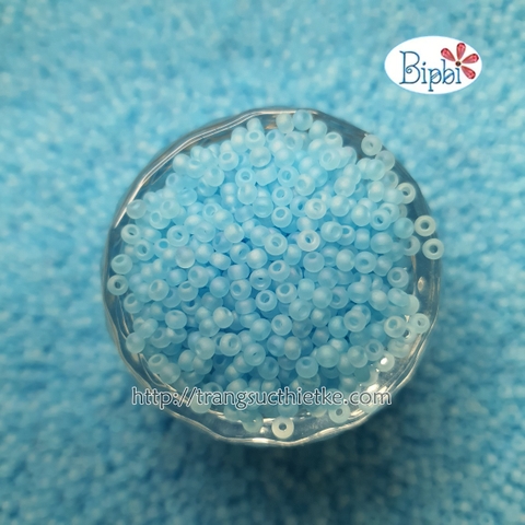 Hạt cườm siêu cấp mờ xanh dương