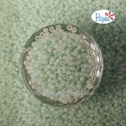Hạt cườm siêu cấp mờ xanh lơ