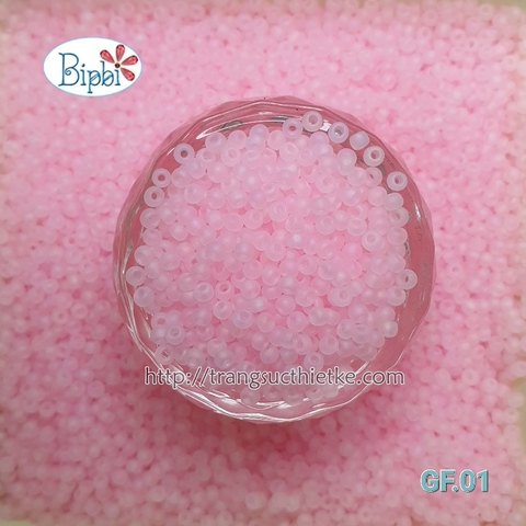 Hạt cườm siêu cấp mờ hồng phấn