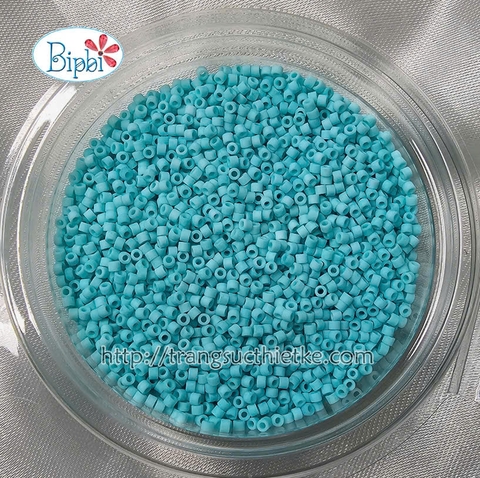 Cườm Nhật Miyuki delica 1.6mm xanh turquoise mờ