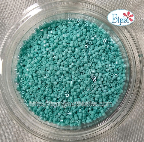 Cườm Nhật Miyuki delica 1.6mm xanh turquoise bóng