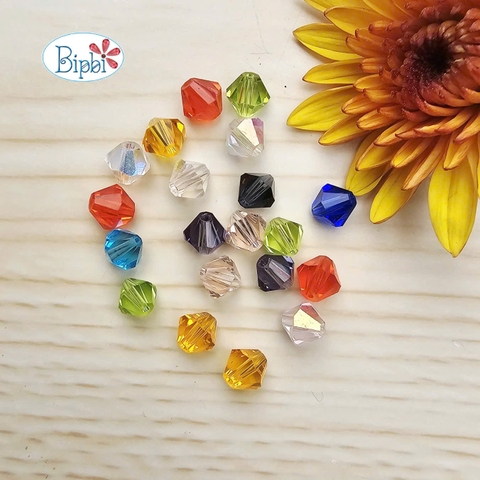 Pha lê Preciosa 6mm mix màu ngẫu nhiên