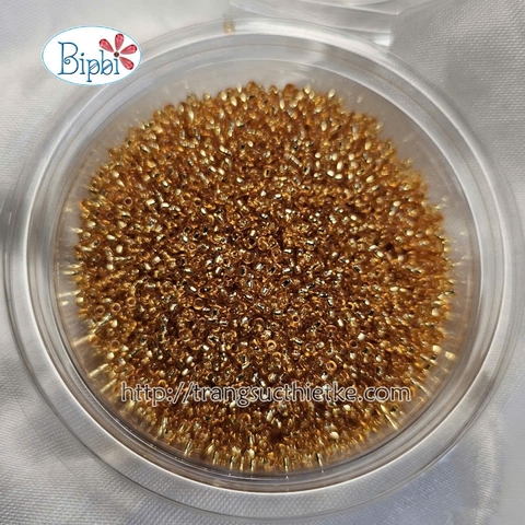 Cườm Nhật Matsuno 15/0 vàng đậm silverline