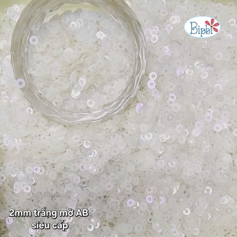 Kim sa siêu cấp 2mm trắng mờ AB
