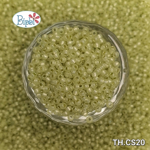 Cườm Nhật TOHO 2mm ceylon silverline vàng