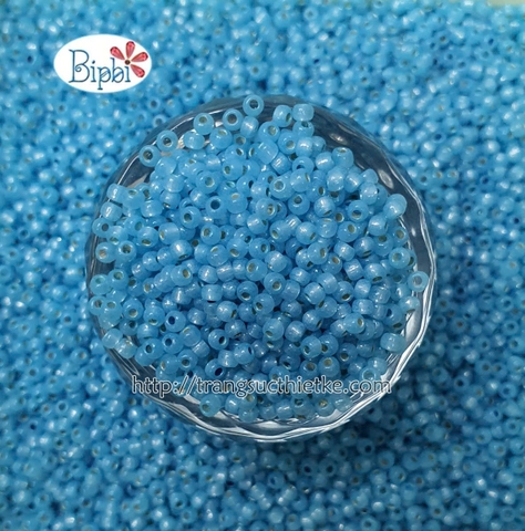 Cườm Nhật TOHO 2mm silverline xanh dương đậm