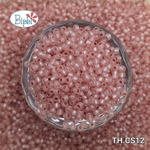 Cườm Nhật TOHO 2mm ceylon silverline hồng đào
