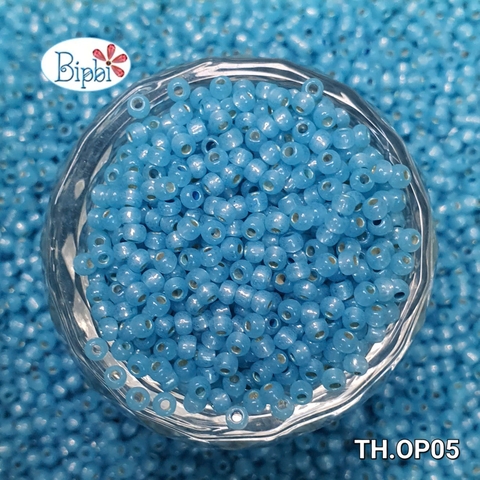 Cườm Nhật TOHO 2mm silverline xanh dương nhạt