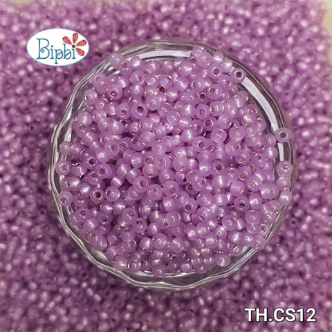 Cườm Nhật TOHO 2mm ceylon silverline hồng nhạt