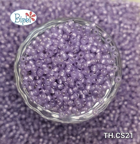 Cườm Nhật TOHO 2mm ceylon silverline tím nhạt