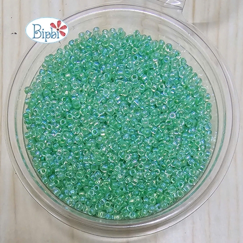 Cườm Nhật Matsuno 12/0 xanh ngọc inside color AB