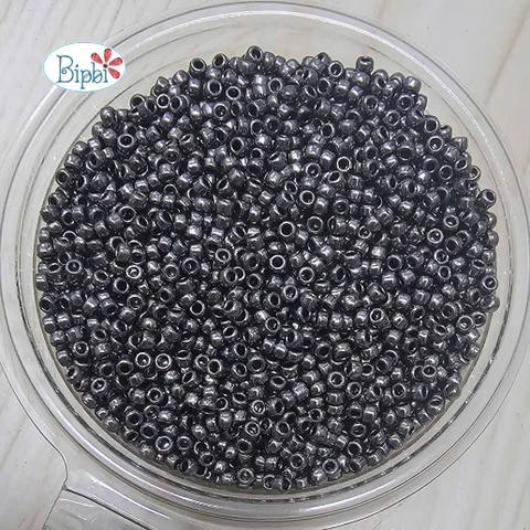 Cườm Nhật Matsuno 12/0 xám kim loại