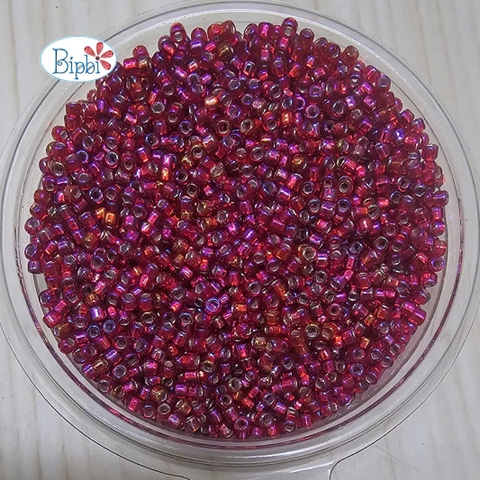 Cườm Nhật Matsuno 12/0 đỏ silverline AB lỗ vuông