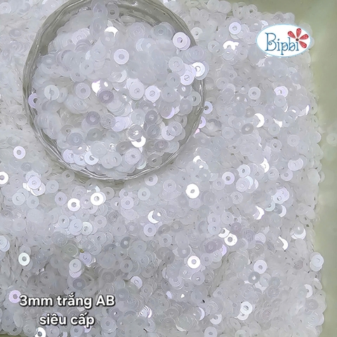 Kim sa siêu cấp 3mm trắng mờ AB