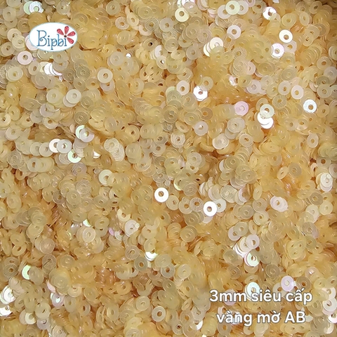 Kim sa siêu cấp 3mm màu vàng mờ AB