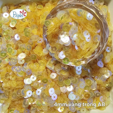 Kim sa siêu cấp 4mm màu vàng tươi AB
