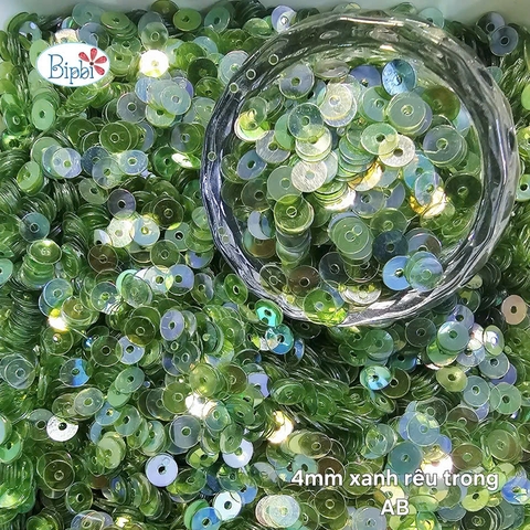 Kim sa siêu cấp 4mm xanh rêu AB