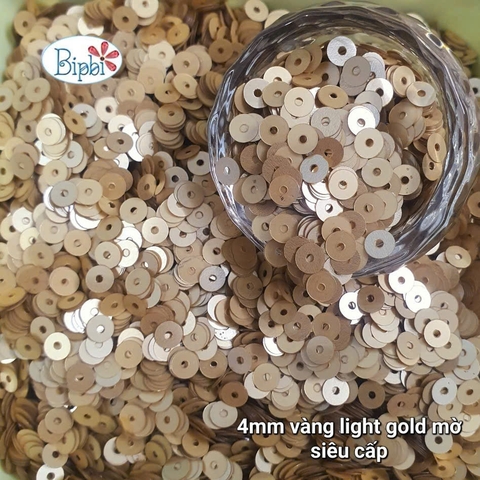 Kim sa siêu cấp 4mm màu vàng mờ