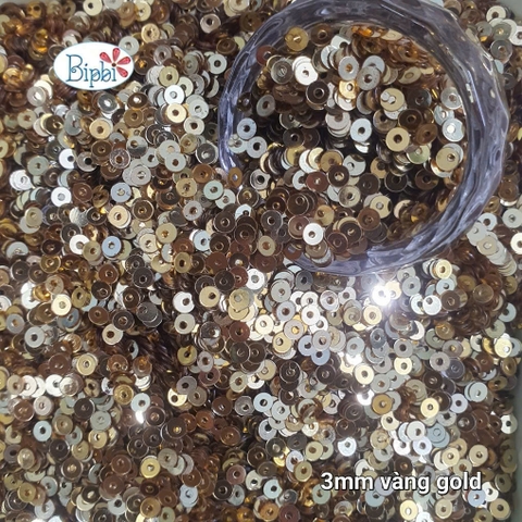 Kim sa 3mm màu vàng gold