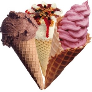 Bánh quế trang trí kem