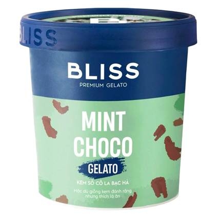 Kem hộp Bliss socola bạc hà 473ML