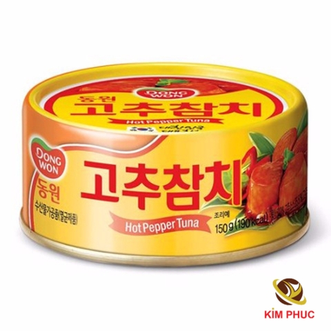 Cá ngừ cay Hot Pepper Tuna Dongwon Hàn Quốc 150gr
