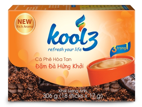 Cà Phê Hòa Tan 3 Trong 1 Kool3 Đậm Đà Hứng Khởi