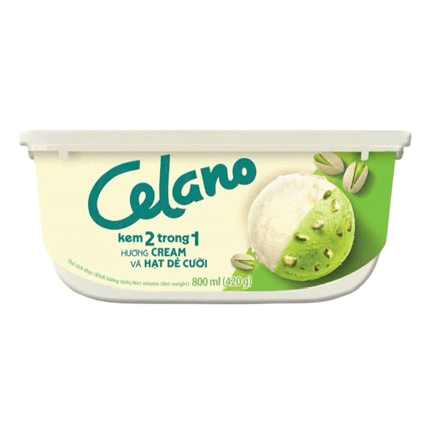 Kem hộp Celano 2 trong 1 cream và hạt dẻ cười 800ml