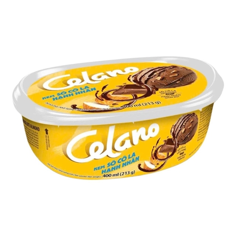 Kem hộp Celano socola hạnh nhân 400ML