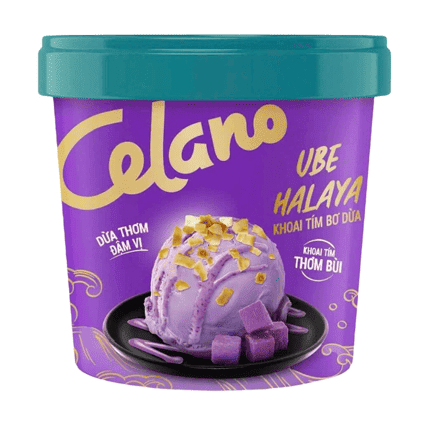 Kem hộp Celano khoai tím bơ dừa Ube Halaya 300ml