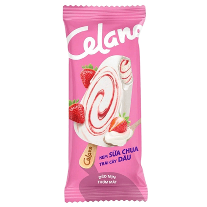 Kem sữa chua trái cây dâu Celano 65g