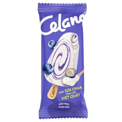 Kem sữa chua trái cây việt quất Celano 65g
