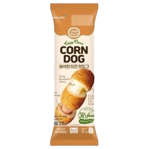 Hotdog phô mai Crispy Cheese Corndog Wooyang Hàn Quốc 80g