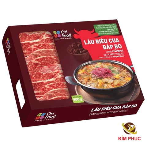 Combo lẩu riêu cua bắp bò OriFood 800g