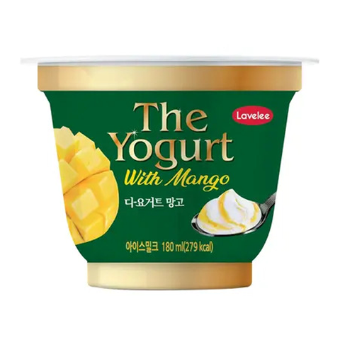 Kem hũ sữa chua xoài Lavelee The Yogurt With Mango Hàn Quốc 180ML