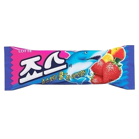 Kem cá mập dâu cam Lotte Jaws Bar Hàn Quốc 75ML
