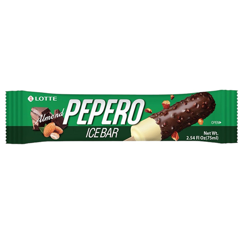 Kem socola hạnh nhân Lotte Pepero Almond Ice Bar Hàn Quốc 75ML