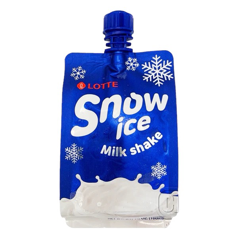 Kem túi tuyết sữa Lotte Snow Ice Milk Shake Hàn Quốc 160ML